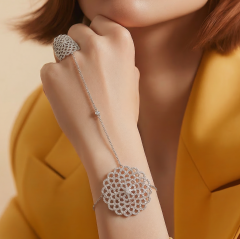 Swarovski Taşlı, Altın kaplamalı İthal Gümüş Şahmeran