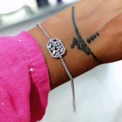 Swarovski Bagety Taşlı İthal suyolu Bileklik