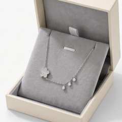Swarovski Taşlı Gül Model Gümüş Halhal