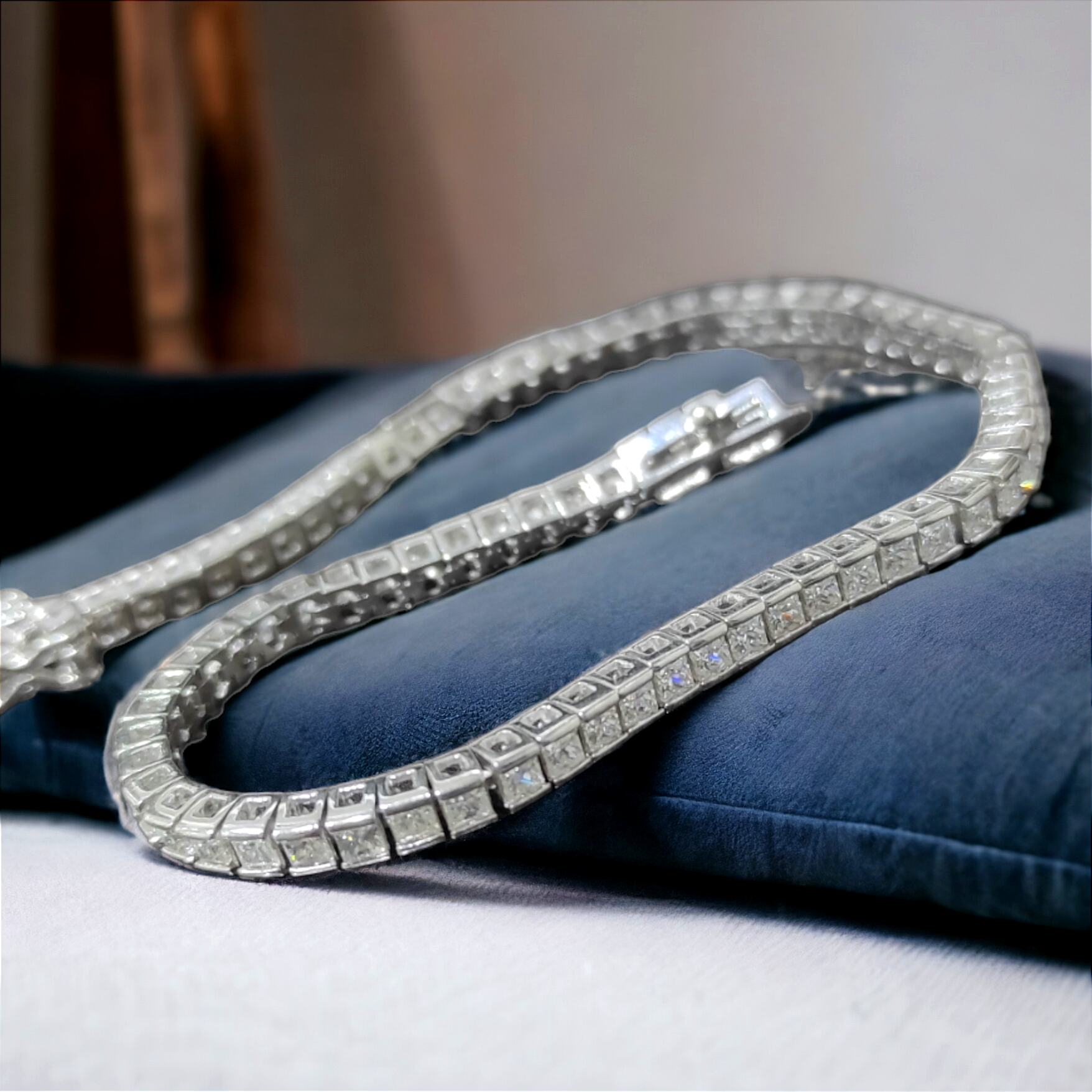Swarovski Kare Kesim, Altın Kaplamalı suyolu Bileklik